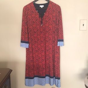 Susan Graver casual dress Size Large. Poly/spandex